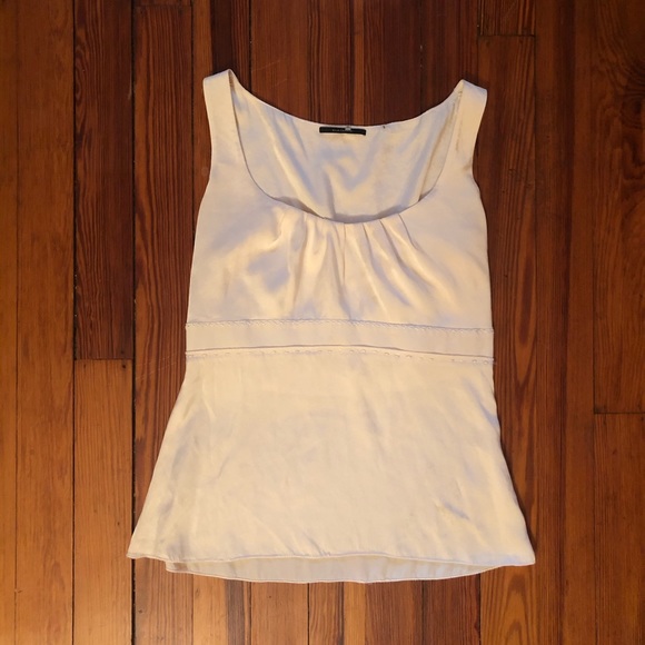 Elie Tahari Cream Silk Blouse - Picture 1 of 5
